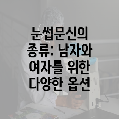 눈썹문신의 종류: 남자와 여자를 위한 다양한 옵션