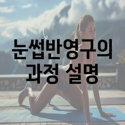 눈썹반영구의 과정 설명