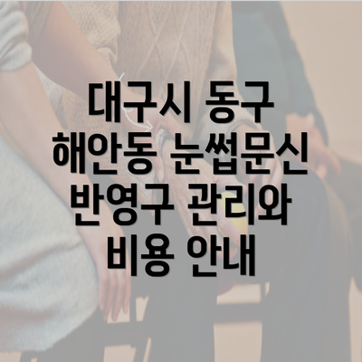 대구시 동구 해안동 눈썹문신 반영구 관리와 비용 안내