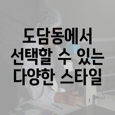 도담동에서 선택할 수 있는 다양한 스타일