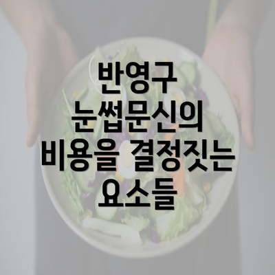 반영구 눈썹문신의 비용을 결정짓는 요소들