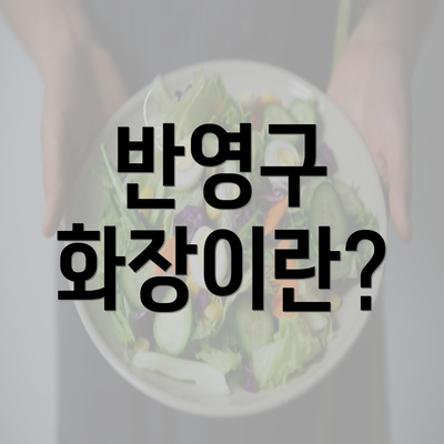 반영구 화장이란?