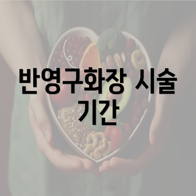 반영구화장 시술 기간