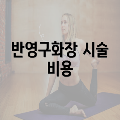 반영구화장 시술 비용