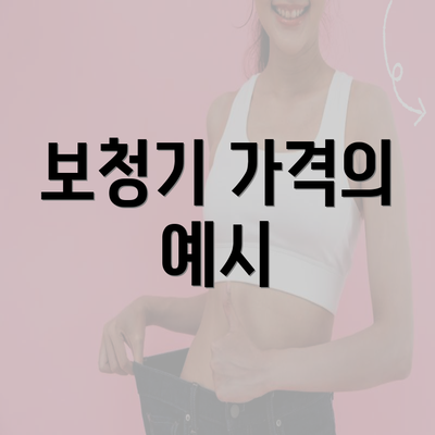 보청기 가격의 예시