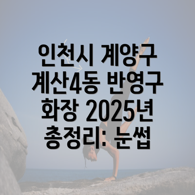 인천시 계양구 계산4동 반영구 화장 2025년 총정리: 눈썹