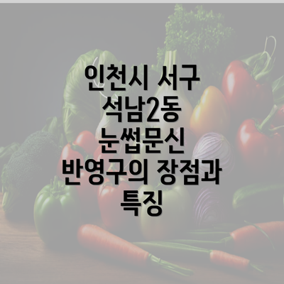 인천시 서구 석남2동 눈썹문신 반영구의 장점과 특징