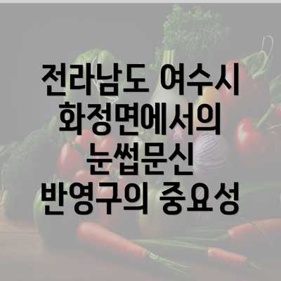 전라남도 여수시 화정면에서의 눈썹문신 반영구의 중요성