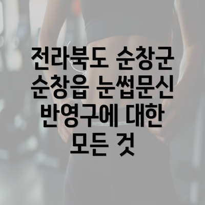 전라북도 순창군 순창읍 눈썹문신 반영구에 대한 모든 것