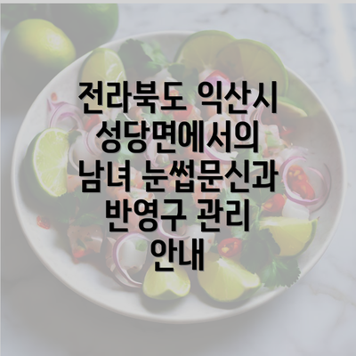 전라북도 익산시 성당면에서의 남녀 눈썹문신과 반영구 관리 안내