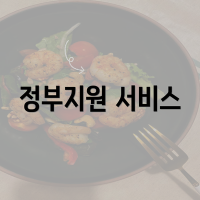 정부지원 서비스