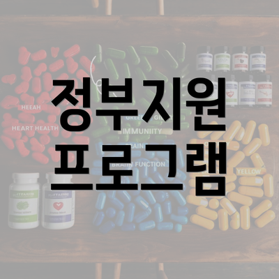 정부지원 프로그램