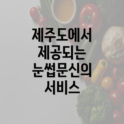 제주도에서 제공되는 눈썹문신의 서비스