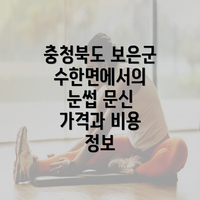 충청북도 보은군 수한면에서의 눈썹 문신 가격과 비용 정보