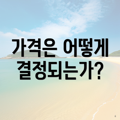 가격은 어떻게 결정되는가?