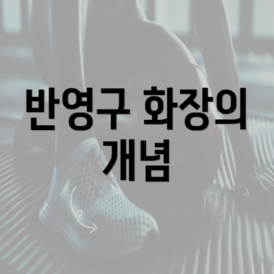 반영구 화장의 개념