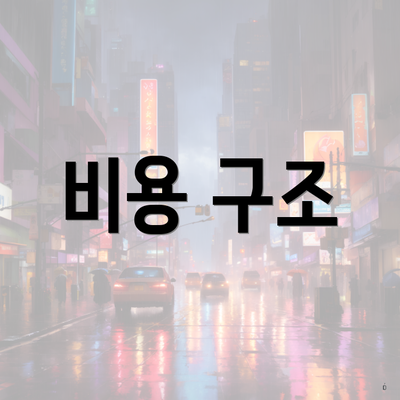 비용 구조