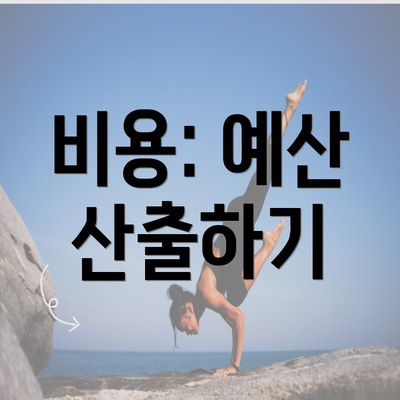 비용: 예산 산출하기