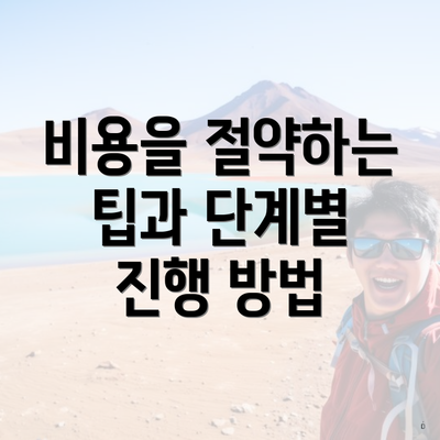 비용을 절약하는 팁과 단계별 진행 방법