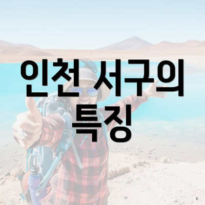 인천 서구의 특징