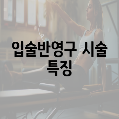 입술반영구 시술 특징