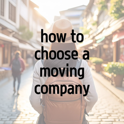 how to choose a moving company