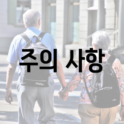 주의 사항
