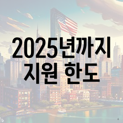 2025년까지 지원 한도