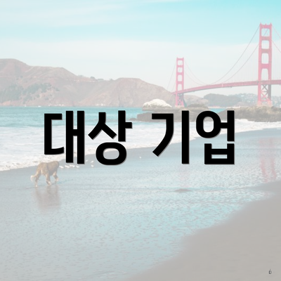 대상 기업