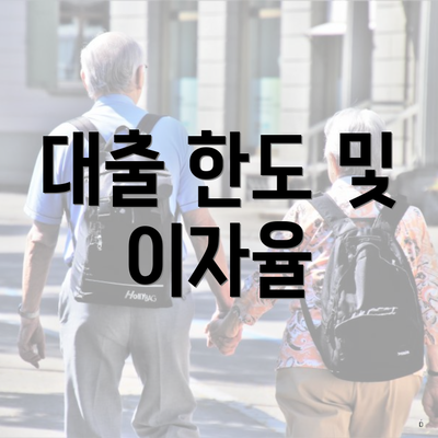 대출 한도 및 이자율