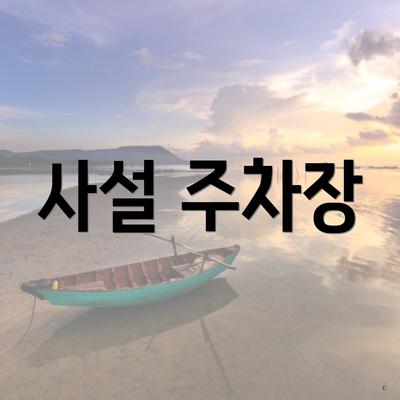 사설 주차장