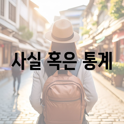 사실 혹은 통계
