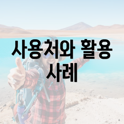 사용처와 활용 사례