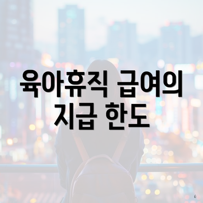 육아휴직 급여의 지급 한도