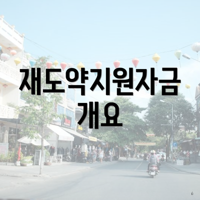 재도약지원자금 개요