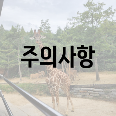 주의사항