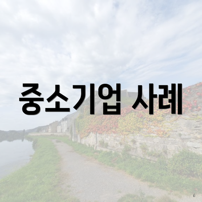 중소기업 사례