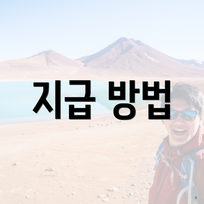 지급 방법