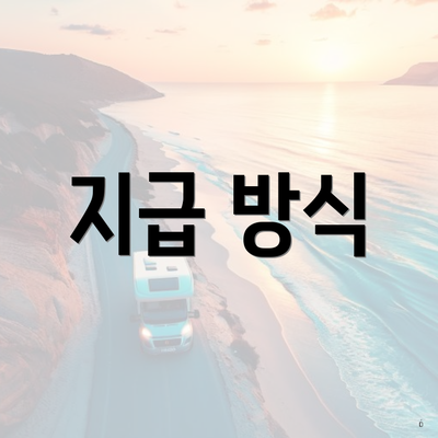 지급 방식