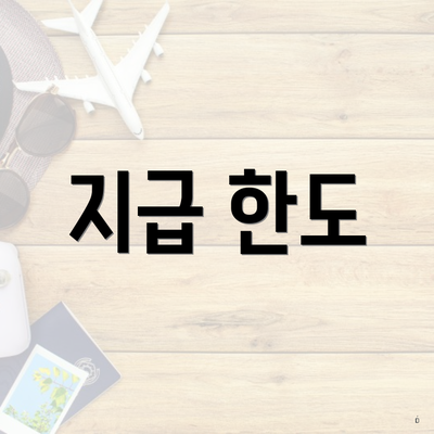 지급 한도