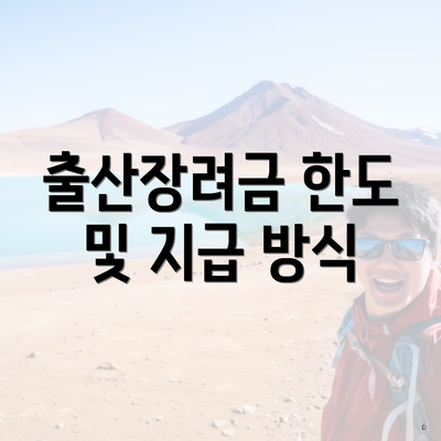 출산장려금 한도 및 지급 방식