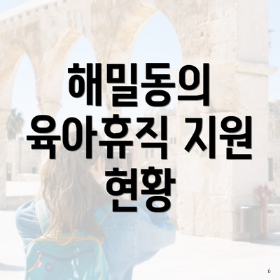 해밀동의 육아휴직 지원 현황