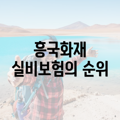 흥국화재 실비보험의 순위