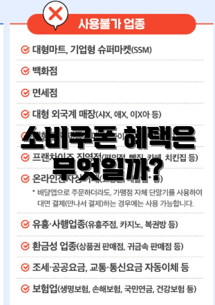 소비쿠폰 혜택은 무엇일까?