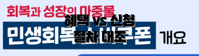 혜택 vs 신청 절차 대조