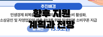 향후 지원 계획과 전망