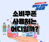 소비쿠폰 사용처는 어디일까?