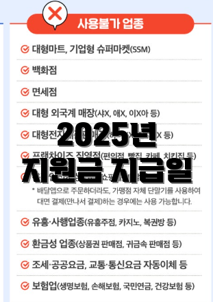 2025년 지원금 지급일