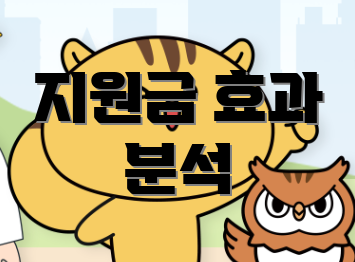 지원금 효과 분석